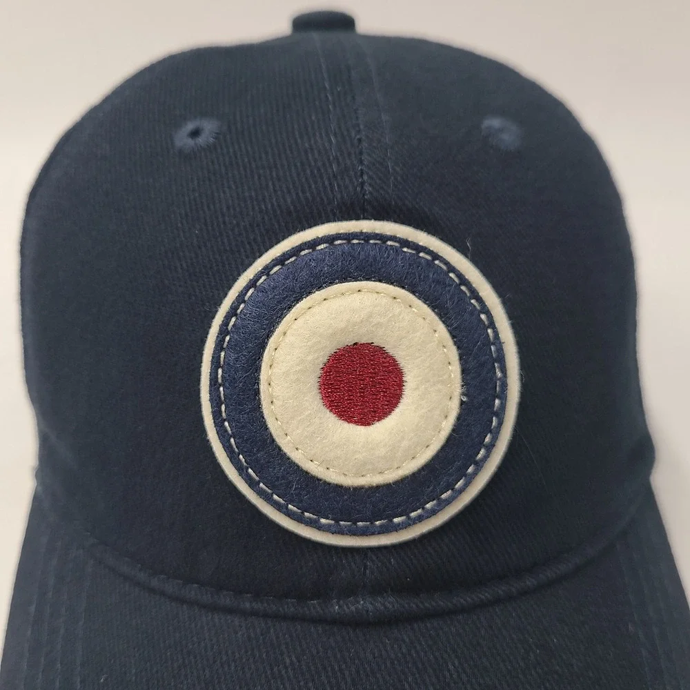 Youth Red Canoe‎ Hat Adjustable Blue Cotton Casual Wear Bullseye Union Jack Logo